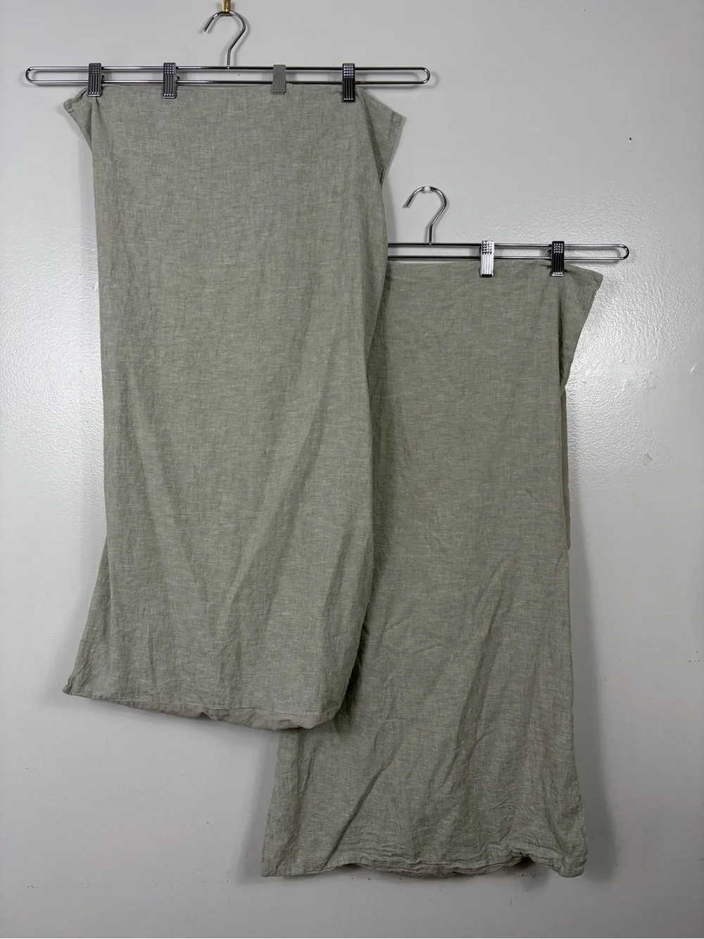 Hearth & Hand/ Magnolia linen/cotton King size sham set gray taupe